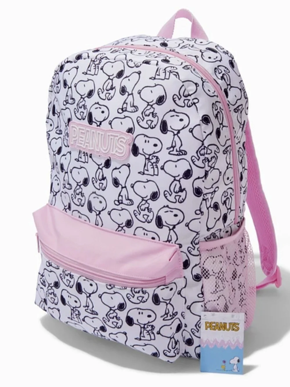 Claire's Peanuts Snoopy Print Large Backpack